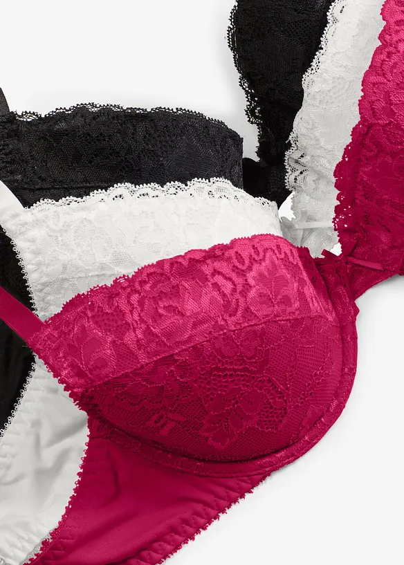 Push-up-BH mit feiner Spitze (3er Pack)